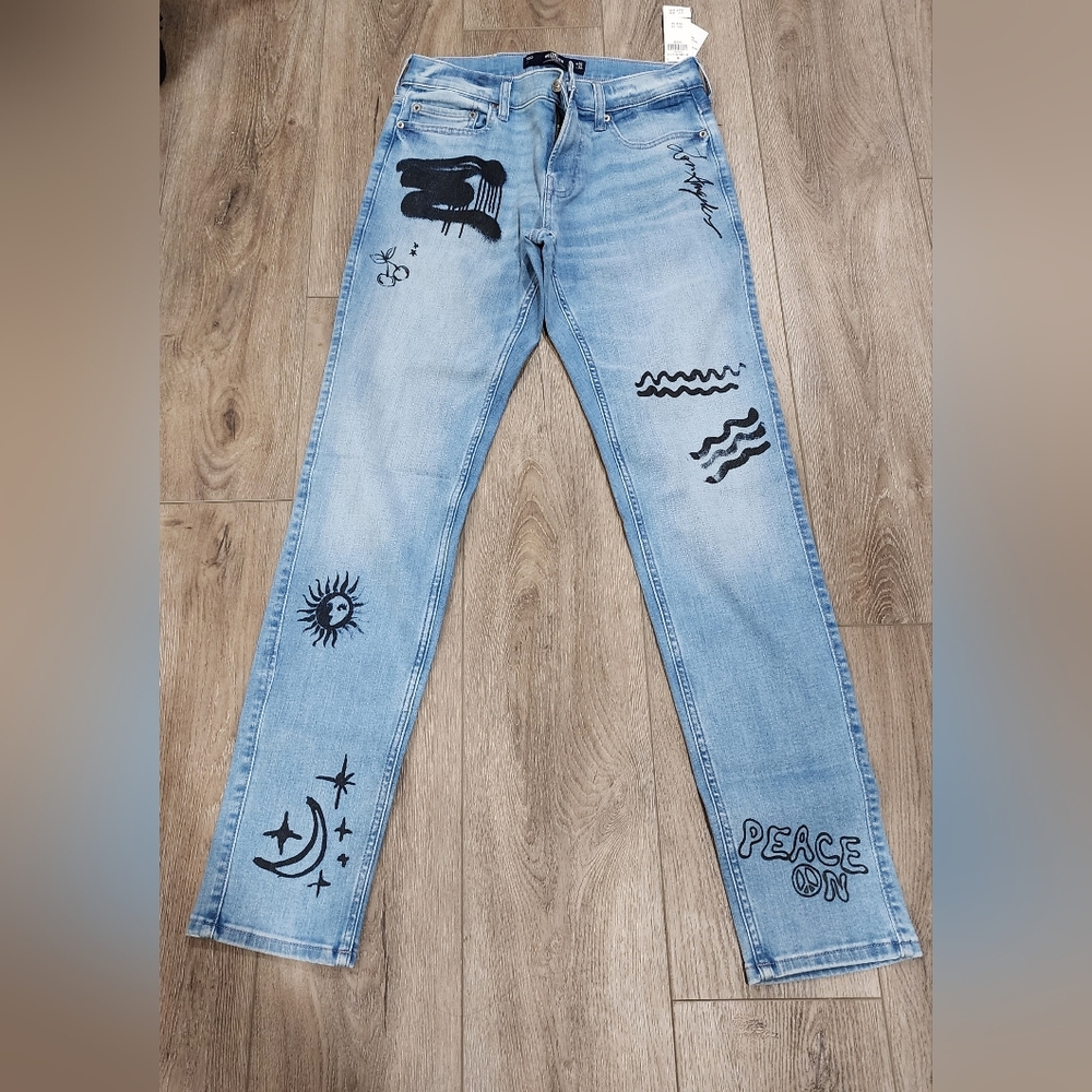 Hollister California Skinny Jeans. 30X32 NWT men's boys